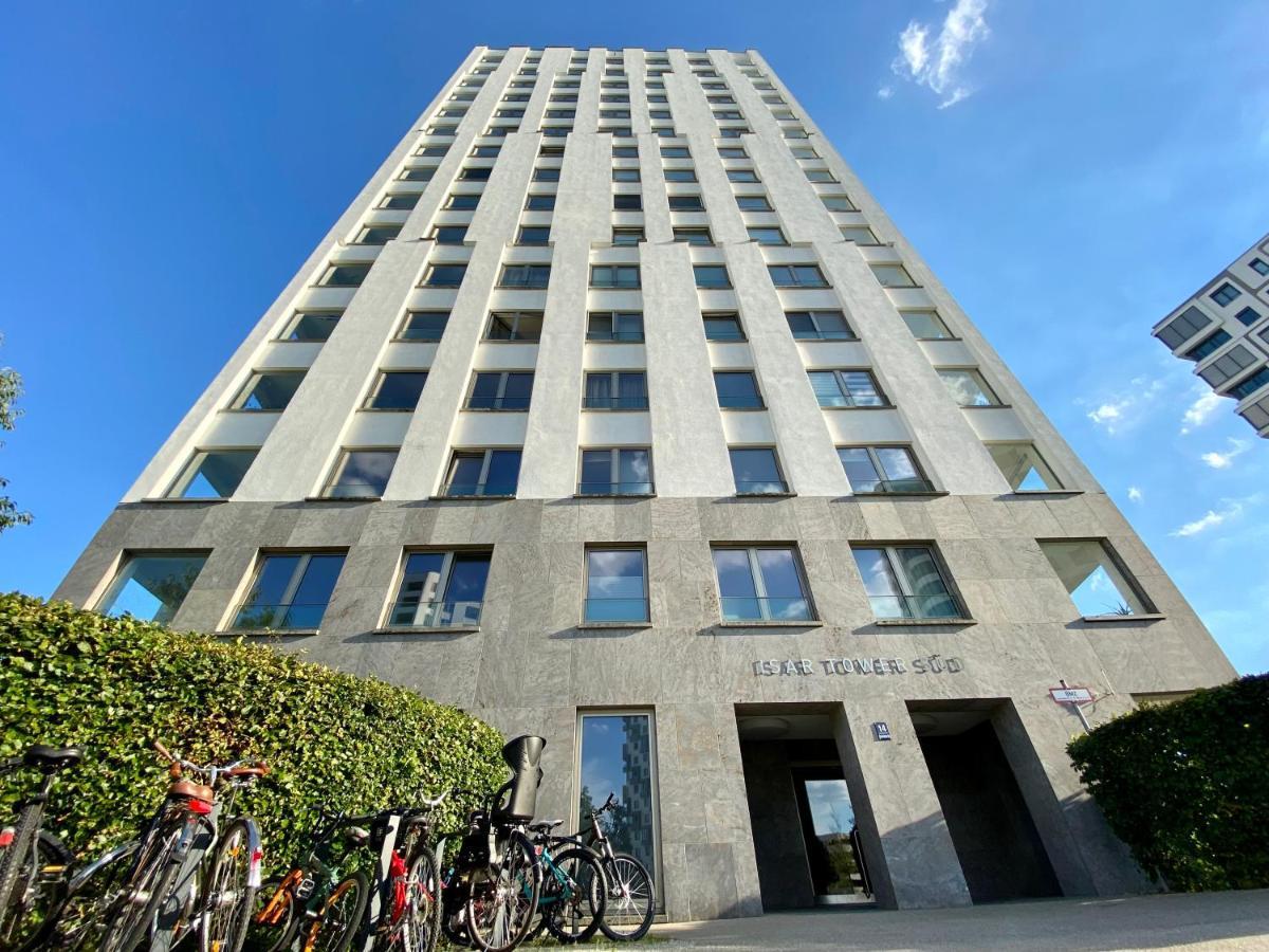 Alpen-Panorama Suite - Einzigartige Privatsuite Hoch Ueber Muenchen, 12Tes Og, Alpenblick, Loggia, Whirlpool, 15 Minuten Zum Zentrum, Ruhe Und Erholung In Der Stadt Muenchen Fuer Privat Und Geschaeftlich Reisende Exterior foto